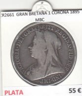 CR2661 MONEDA GRAN BRETAÑA 1 CORONA 1895 MBC - Otros – Europa