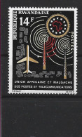1963 RWANDA 23** Télécommunications, Union Africaine - Ongebruikt
