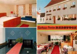 73896456 Feckenhausen Gasthaus Pension Rebstock Gastraum Gaestezimmer Kegelbahn  - Rottweil