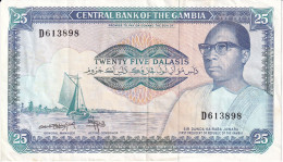 BILLETE DE GAMBIA DE 25 DALASIS DEL AÑO 1987 (BANKNOTE) - Gambie