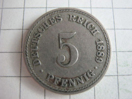 Germany 5 Pfennig 1889 A - 5 Pfennig