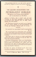 Bidprentje Halle - Hubloux Petrus Jozef (1905-1936) - Devotieprenten