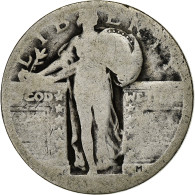 Monnaie, États-Unis, Quarter, San Francisco, Dollar Liberté, B+, Argent - 1916-1930: Standing Liberty (Liberté Debout)