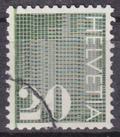 Ziffer 484R, 20 Rp.grün  (Abart)      1970 - Oblitérés