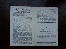 Pieter Devroe ° Knokke 1885 + Knokke 1966 X Mathilde Stockx (Fam: Byl - Ozaer) - Esquela