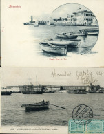 Alexandria Alexandrie Ras El Tin Lot De 2 Cartes Postales - Alexandrie