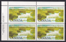 Canada 1983 Sc 937ii  Upper Left Plate Block MNH** Harrison Paper - Unused Stamps