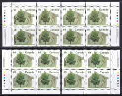 Canada 1995 Sc 1369i  Plate Block Set MNH** Coated Papers - Ungebraucht