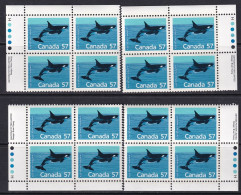 Canada 1989 Sc 1173i  Plate Block Set MNH** Harrison Paper - Nuevos