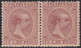 Philippines 1892 Sc 169 Filipinas Ed 101 Pair MNH** Some Gum Bubbling - Philippines