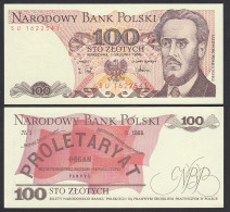 Polen - Poland 100 Zlotych Banknote 1988 Pick 143e UNC (1)   (27264 - Polonia