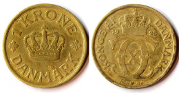 DÄNEMARK - DENMARK 1 Krone Münze 1925 Christian X. 1912-1947      (r756 - Danimarca