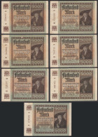 7 Stück á 5000 Mark 1922 Ro 80a Pick 81 FZ: S Verschiedene Serien    (28223 - Altri & Non Classificati