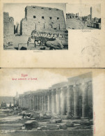 Karnak Colonnade Lot De 2 Cartes Postales - Louxor