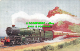 R493213 Torbay Express G. W. R. King George V. Engine Carrying The American Pres - Mondo