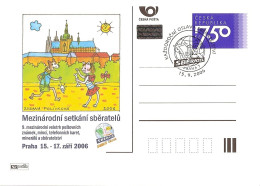 CDV A 133 Czech Republic Sberatel Prague 2006 Dog Cat - Cartes Postales