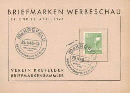 73895316 Krefeld Crefeld Briefmarken Werbeschau 1948  - Krefeld