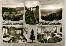 73895217 Wildbad Schwarzwald Bergbahngaststaette Gastraeume Landschaftspanorama  - Autres & Non Classés