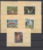 Niger 1984 Olympic Games Los Angeles, Athletics, Set Of 5 S/s Imperf. MNH -scarce- - Sommer 1984: Los Angeles