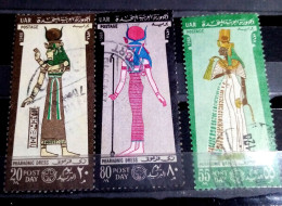 Egypt 1968 , Complete SET Of The Post Day Stamps, VF, Ancient Egypt Costumes - Usados