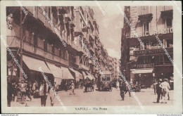 Ac749 Cartolina Napoli Citta' Via Roma 1924 - Napoli (Naples)
