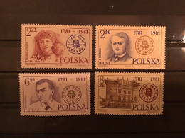 Poland 1981 Cracow Old Theatre MNH SG 2779-82 Mi 2779-82 Yv 2593-6 - Unused Stamps