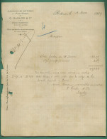 24 Gaulon Lalinde Papeterie De Rottersac 13 Mars 1907 - Drukkerij & Papieren