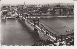 Toulouse France Vue Panoramique Pont Suspendu   Pont Saint-Pierre Bateau  Croisere, Real Photo B&W       2sc - Toulouse