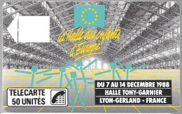 CARTE²°-PUCE-PUBLIC-F41-Avec Logement Puce-LYON-HALLE TONY-GARNIER-TBE NEUF/RARE - 1988