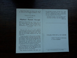 Kamiel Vervaet ° Oostwinkel 1867 + 1957 (Fam: De Vlieger) - Décès