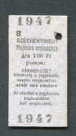 Ticket Edmondson De Tramway "Széchenyi-hegy -> Sagvari-liget, Quartiers De Budapest - Tchèquie - Europa