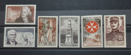 France Yvert 1081-1088-1050-1062-1064-1065** Année 1956 MNH. - Unused Stamps