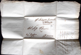 1815-LOMBARDO VENETO Dipartimento Del Mella Intestazione Manoscritta, Su Lettera - ...-1850 Voorfilatelie