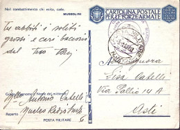 1943-Posta Militare /n.102 C.2 (5.1) Su Cartolina Franchigia - Weltkrieg 1939-45