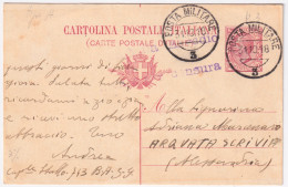 1918-Posta Militare/3 C.2 (31.10) Su Cartolina Postale Leoni C.10 Mill. 18 - Marcophilia
