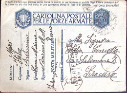 1943- NAVE PASSEGGERA C.2 E Manoscritto Comando Marina Navarino Su Cartolina Fra - War 1939-45