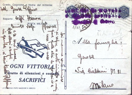 1943-R.S.I. Cartolina Franchigia REGIO ESERCITO Verona (19.10) - Weltkrieg 1939-45