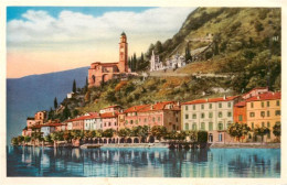 13945712 Morcote_Lago_di_Lugano_TI Teilansicht Mit Kirche - Autres & Non Classés