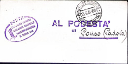 1944-Posta Civile 316 Ovale E Ministero Finanze/Ufficio Postale C.2 (15.9) Su Pi - Weltkrieg 1939-45