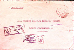 1944-E VINCERA' MALGRADO TUTTO + EGLI COMBATTE Cartelle Pubblicitarie Su Busta P - Weltkrieg 1939-45