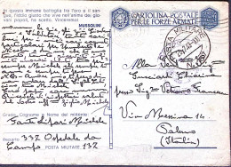 1943-OSPEDALE DA CAMPO N.337 Su Cartolina Franchigia Posta Militare/n.137 C.2 (2 - Guerre 1939-45