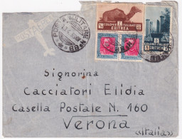 1936-Posta Militare/N 88 C.2 (18.4) Su Busta Via Aerea Affrancata Eritrea - Erythrée