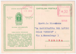 1938-AFFRANCATURA MECCANICA (ROSSA) Padova (3.6) C.30 Su Cartolina - Franking Machines (EMA)