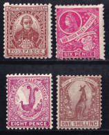 New South Wales, 1888 Y&T. 61, 62, 63, 64, MH. - Nuevos