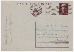 1945-Cartolina Postale Lire 1,20 Roma (28.7) - Marcophilia