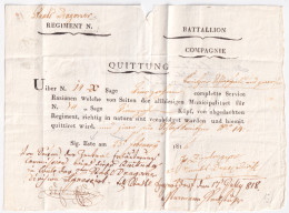 1816 LOMBARDO VENETO Ricevuta Rilasciata In Este (23.2.1816) - 1. ...-1850 Prefilatelia