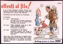 1946-pubblicitaria Doppia Del Libro Attenti Al Filo! In Lingua Inglese "Illustra - Pubblicitari