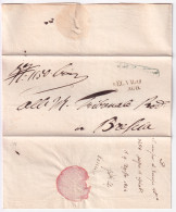 1844 LOMBARDO VENETO Legnago SD Su Soprascritta (6.8) - 1. ...-1850 Prephilately