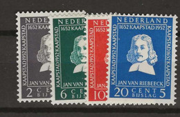 1952 MH  Nederland, NVPH 578-81 (plakker) - Nuovi