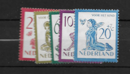 1950 MNH Netherlands, NVPH 563-67 Postfris** - Nuevos